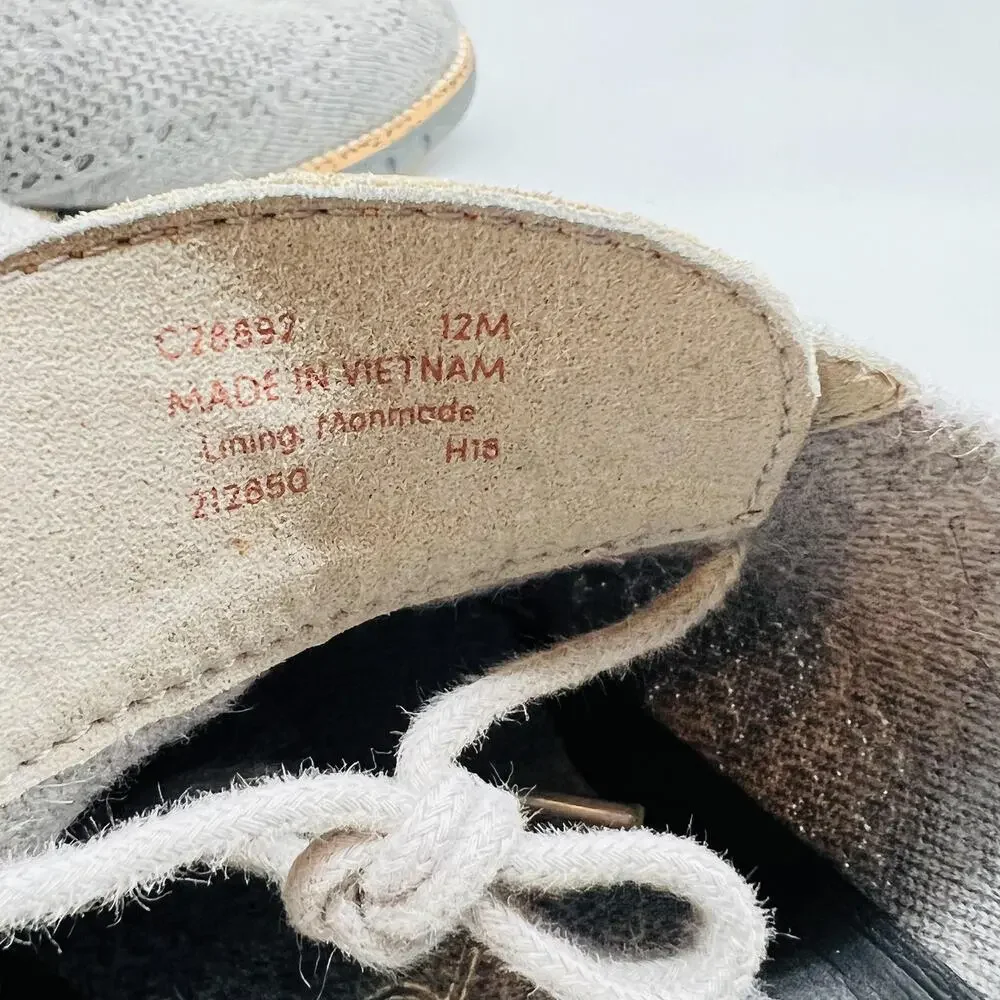 Cole Haan Shoes Mens 12 Gray Knit Grand OS Wingtip Casual Sneakers Comfort